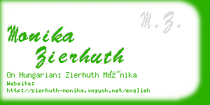 monika zierhuth business card